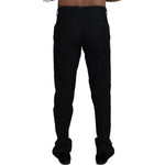 Dolce & Gabbana Elegant Black Cotton Trousers Dolce & Gabbana Black