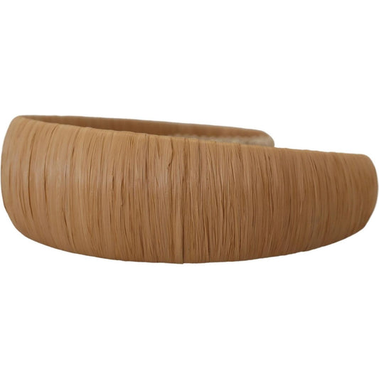 Dolce & Gabbana Exquisite Beige Viscose Diadem Headband Dolce & Gabbana Sienna