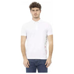 Baldinini Trend White Cotton Men Polo Shirt BA-23211-L
