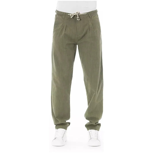 Baldinini Trend Army Cotton Men Chino Trousers BATR-23136-IT50 | L-FBB-319