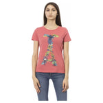Trussardi Action Chic Fuchsia Short Sleeve Fashion Tee Trussardi Action Rosy Brown