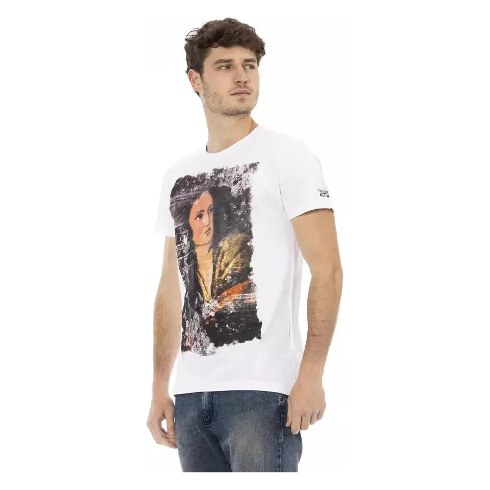 Trussardi Action White Cotton Men's T-Shirt