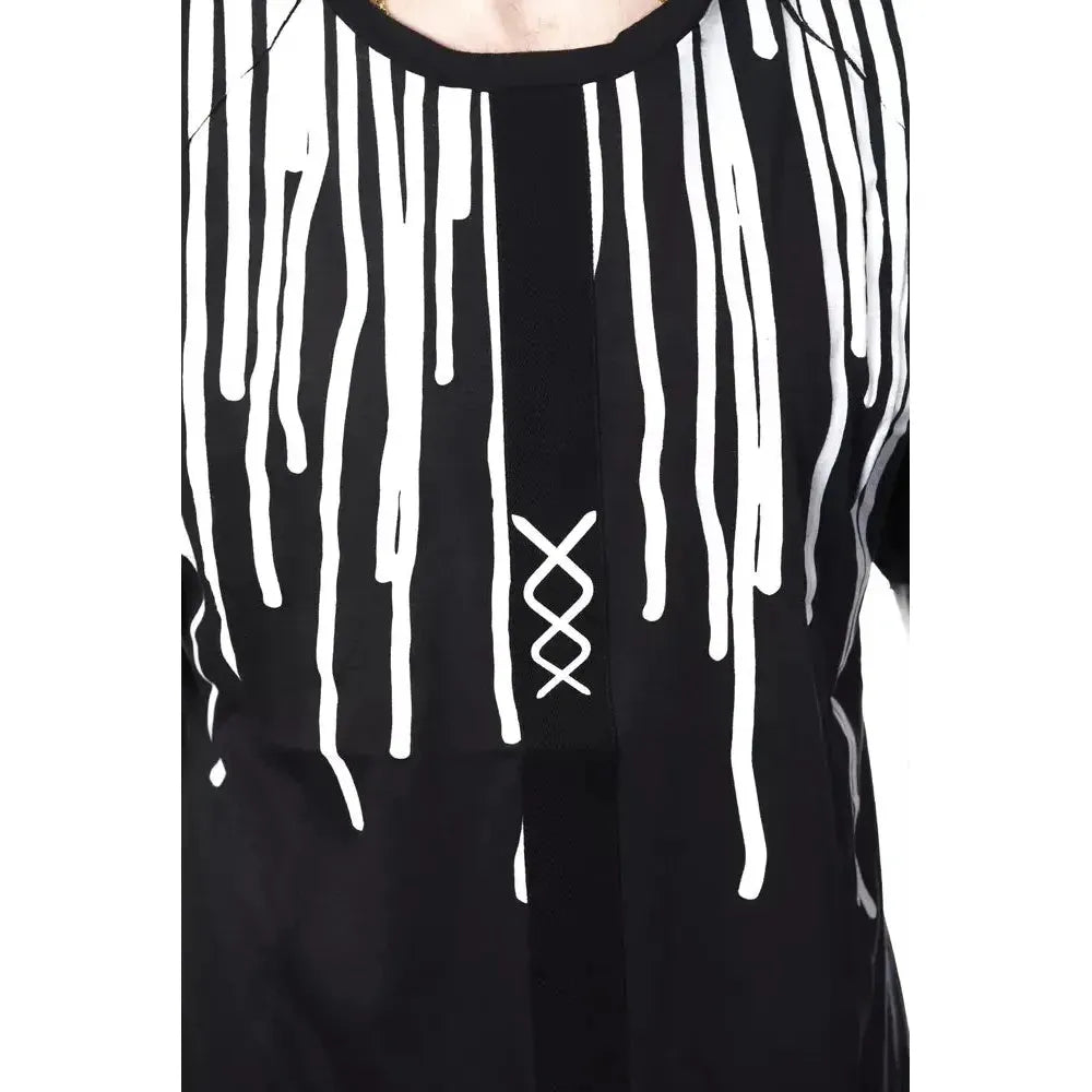 优雅圆领印花 T 恤