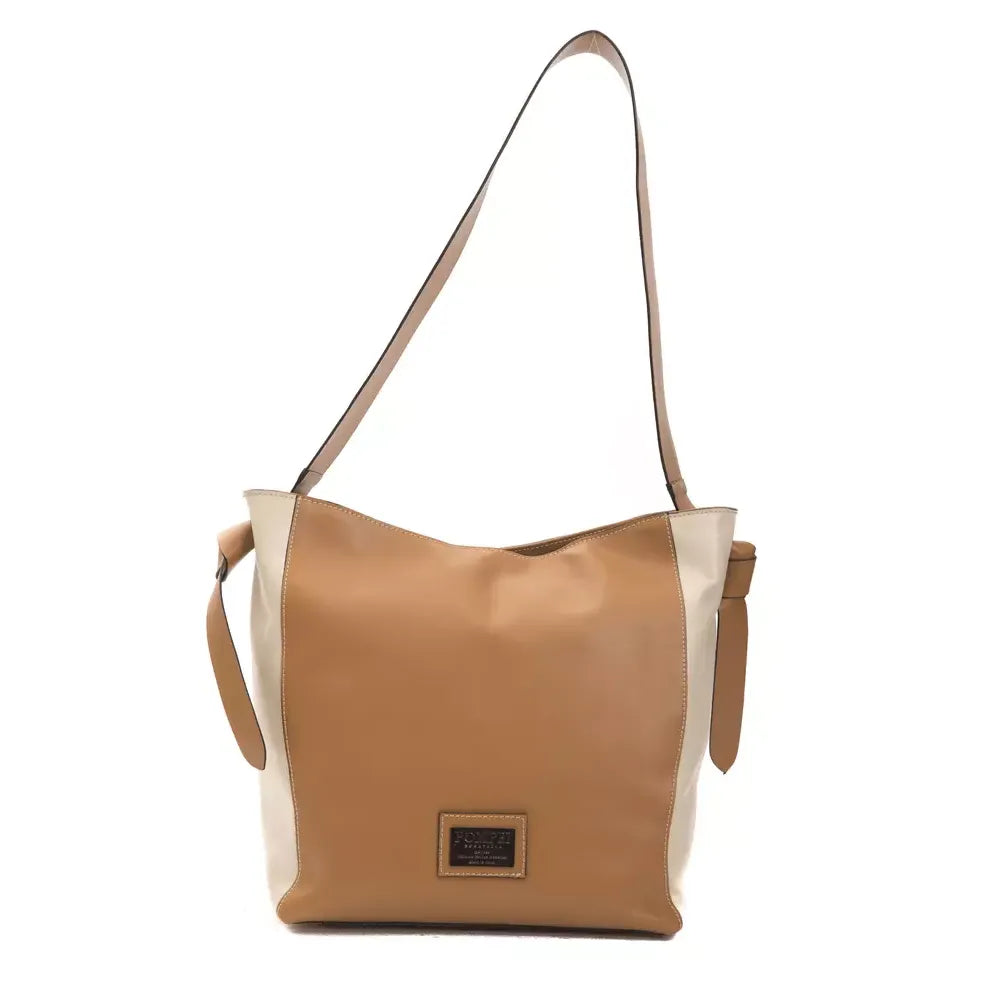 Pompei Donatella Brown Leather Women Shoulder Bag