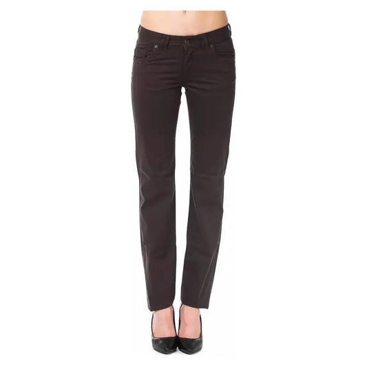 Ungaro Fever Brown Cotton Women Pants Ungaro Fever Dark Slate Gray