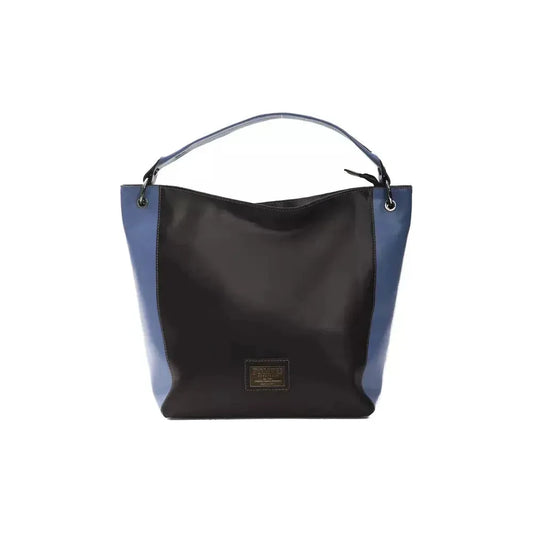 Pompei Donatella Black Leather Women Shoulder Bag PO-5831