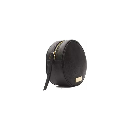 Pompei Donatella Black Leather Women Crossbody Bag PO-5813