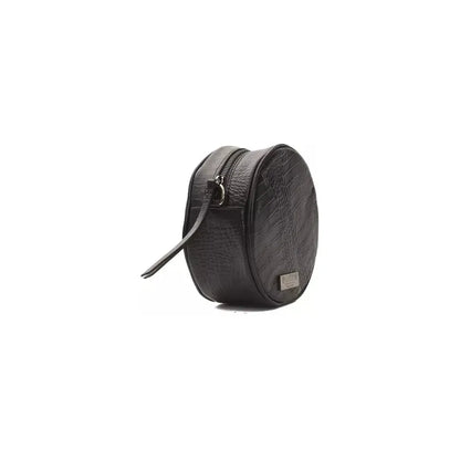 Pompei Donatella Black Leather Women Crossbody Bag