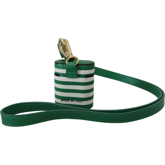 Dolce & Gabbana Elegant Leather Airpods Case - Lush Green Dolce & Gabbana Dark Slate Gray