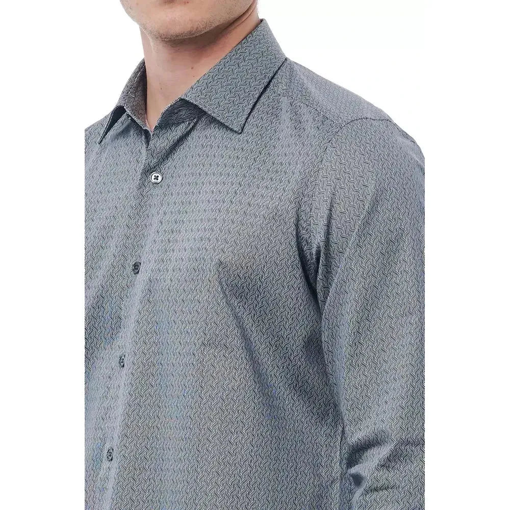 Bagutta Black Cotton Men's Shirt BA-21392-S