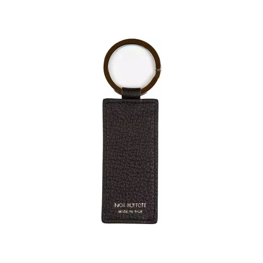 Neil Barrett Black Leather Men Keychain Neil Barrett Dark Slate Gray