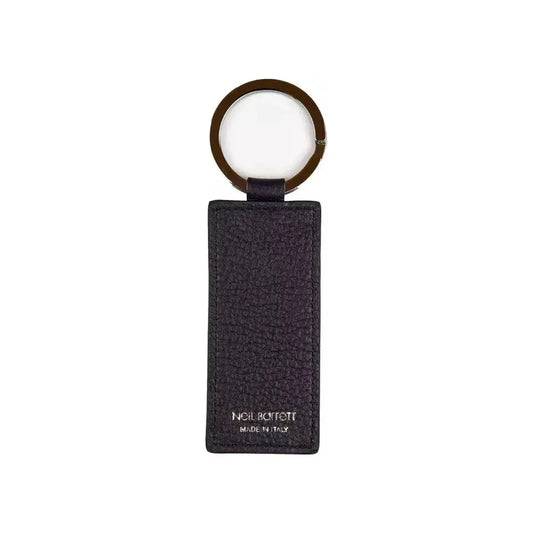 Neil Barrett Blue Leather Men Keychain Neil Barrett Dark Slate Gray