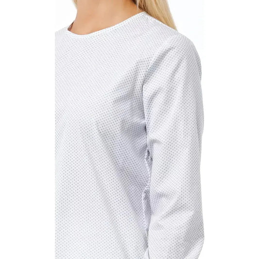 Bagutta White Cotton Women Blouse Bagutta Light Gray