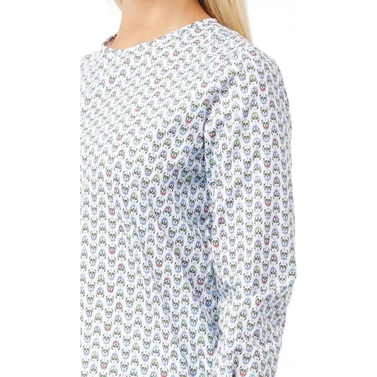 Bagutta White Cotton Women Blouse Bagutta Light Gray
