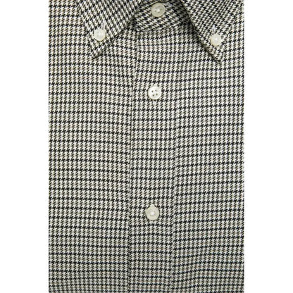 Robert Friedman Beige Cotton Men Shirt