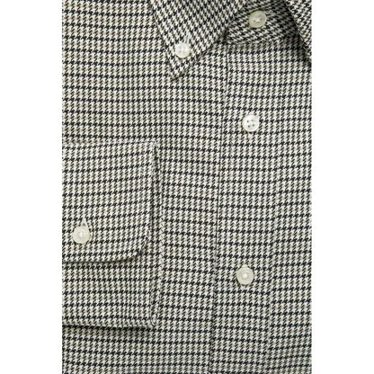 Robert Friedman Beige Cotton Men Shirt