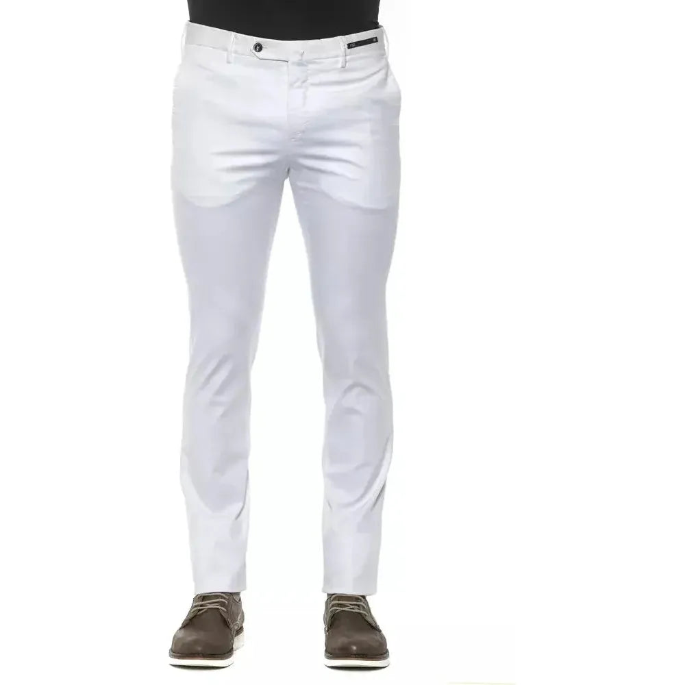 PT Torino White Cotton Men Trouser PT-20160-IT54 | XXL
