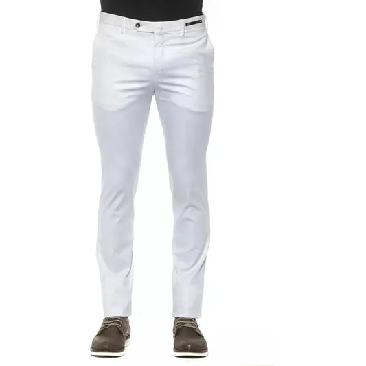 PT Torino White Cotton Men Trouser PT-20160-IT54 | XXL