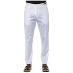 PT Torino White Cotton Men Trousers PT-20164-IT56 | 3XL