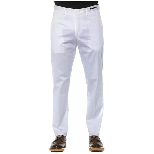PT Torino White Cotton Men Trousers PT-20164-IT56 | 3XL