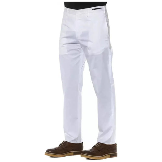 PT Torino White Cotton Men Trousers PT-20164-IT56 | 3XL