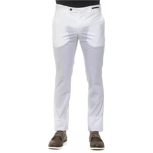 PT Torino White Cotton Men Trouser PT-20159-IT54 | XXL