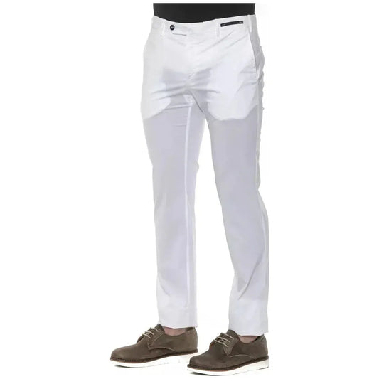 PT Torino White Cotton Men Trouser PT-20159-IT54 | XXL