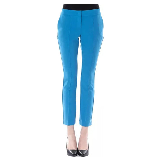 BYBLOS Light Blue Polyester Women Pants Jeans & Pants