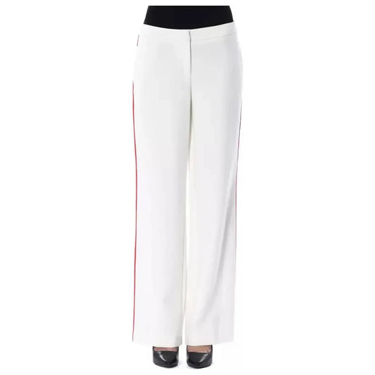 BYBLOS White Polyester Women's Pants Jeans & Pants BYBLOS Lavender
