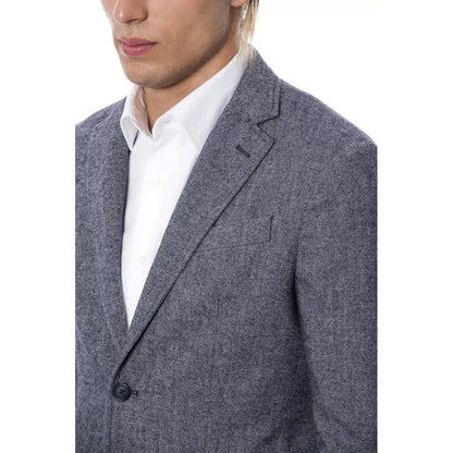 Verri Blue Polyester Blazer