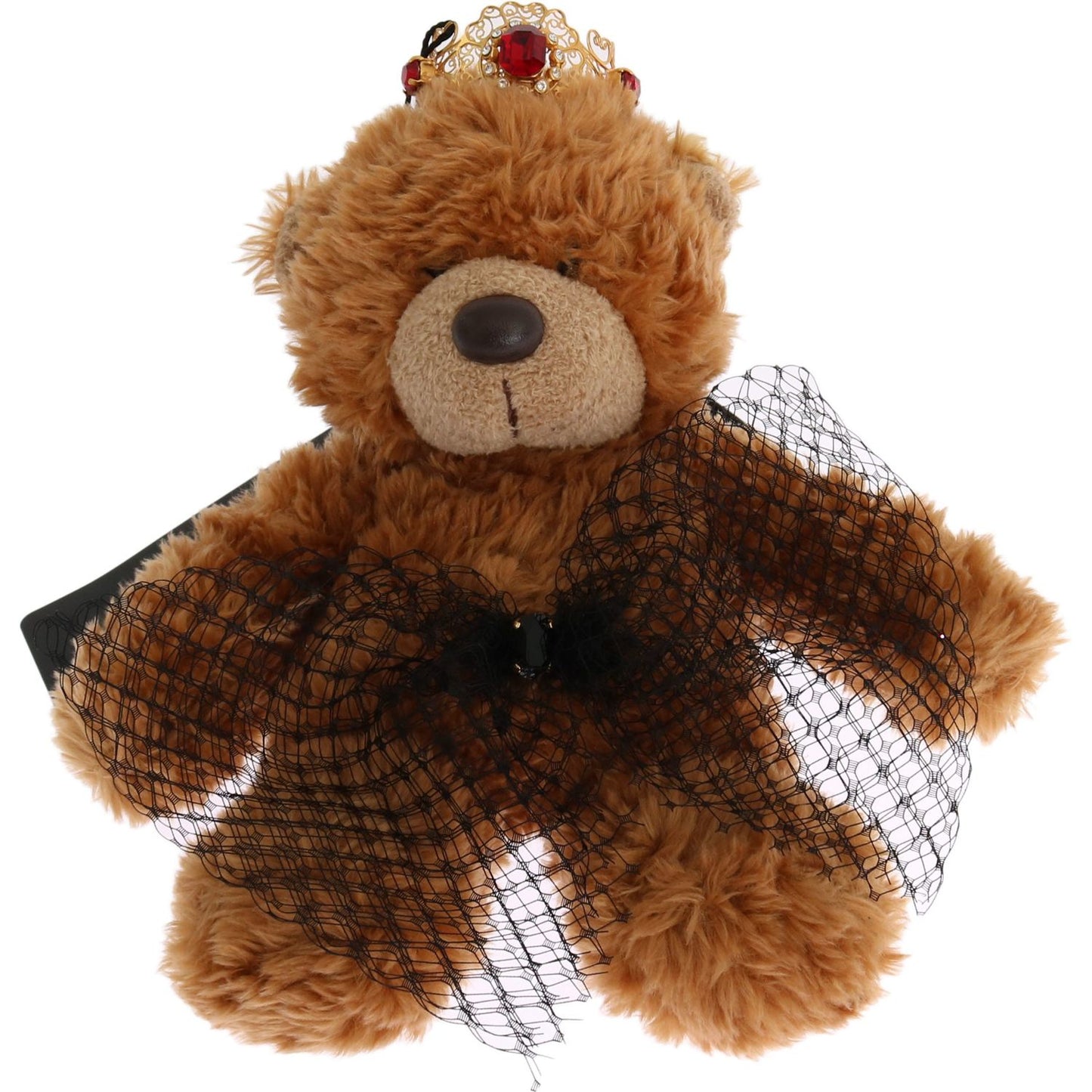 Dolce & Gabbana Teddy Bear Gold Crystal Crown Tiara Diadem Hair Band
