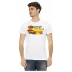 Trussardi Action White Cotton Men T-Shirt TR-22674-L