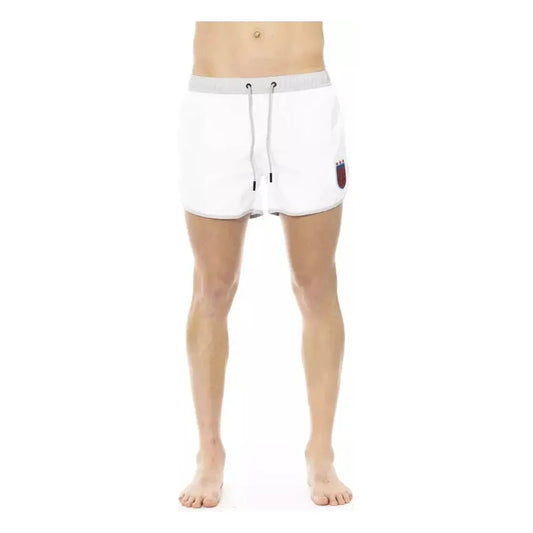 Bikkembergs White Polyester Men Swim Short