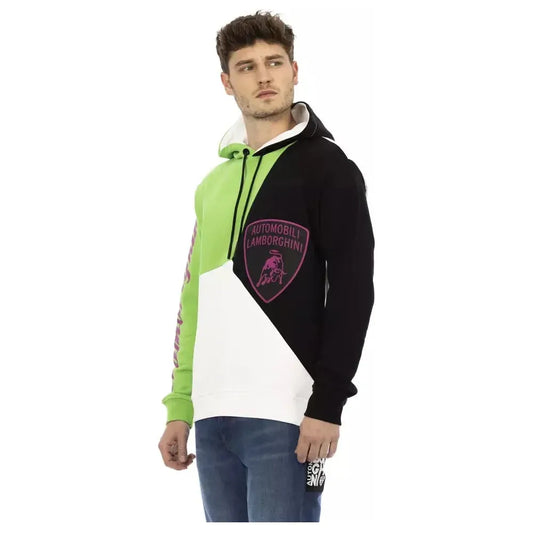 Automobili Lamborghini White Cotton Men's Hoodie AU-22641-M