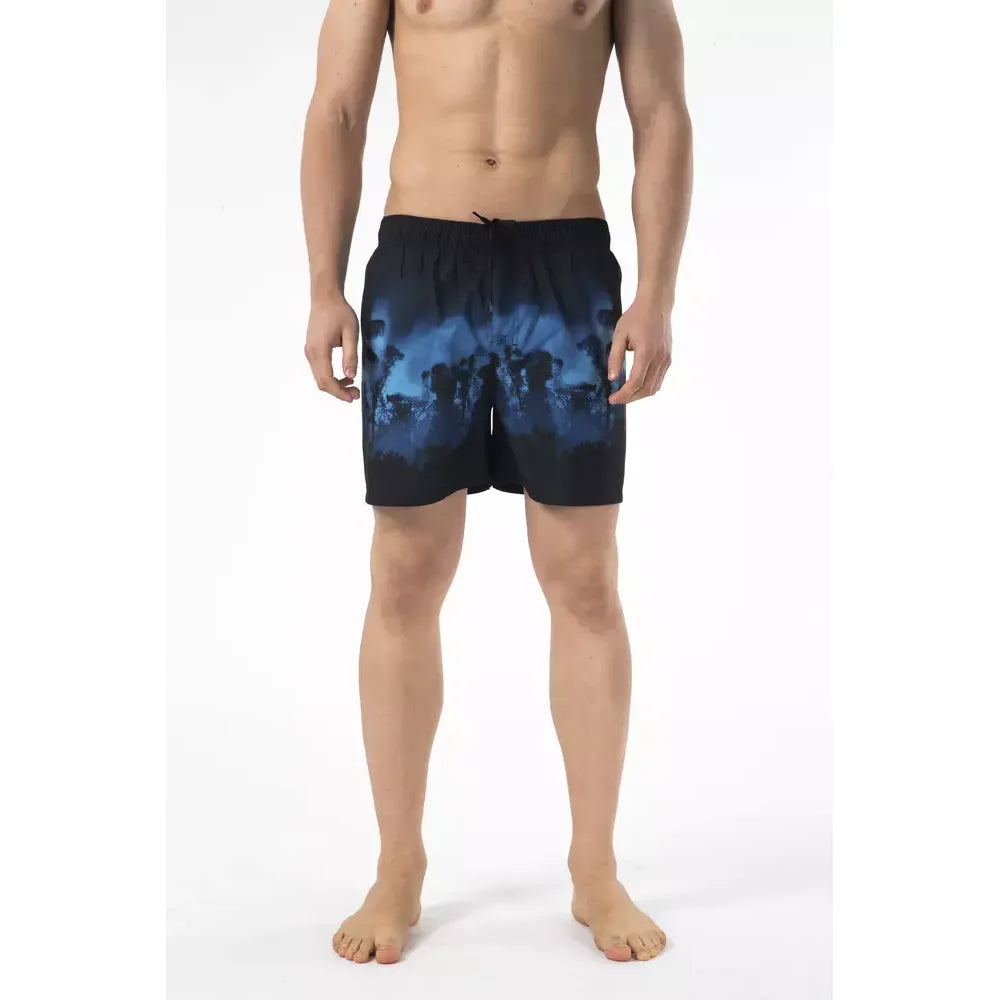 Just Cavalli Black Polyester Men Swim Short