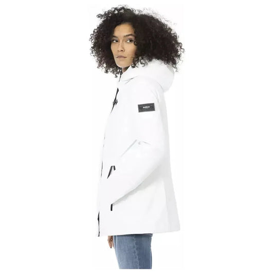 Baldinini Trend White Polyester Women Jacket Baldinini Trend Dark Slate Gray