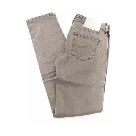 Jacob Cohen Gray Cotton Women Jeans Jacob Cohen Rosy Brown