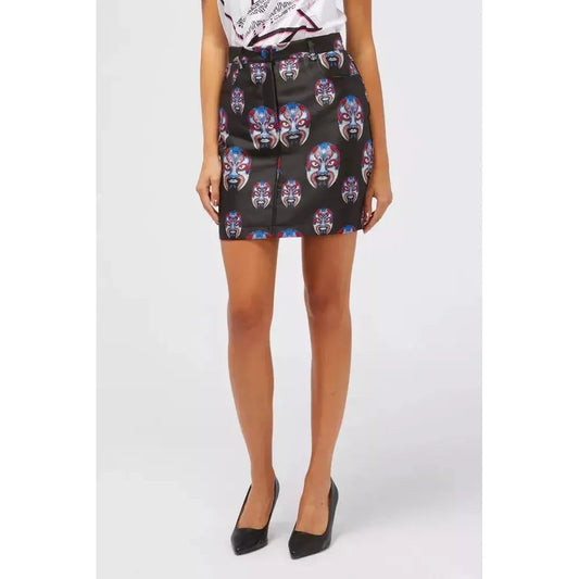 Custo Barcelona Black Polyester Women Skirt CU-22171-IT40|S