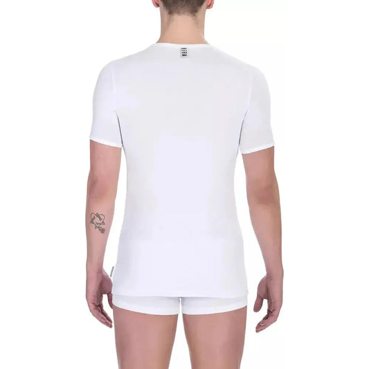 Bikkembergs White Cotton Men T-Shirt BI-21796-S