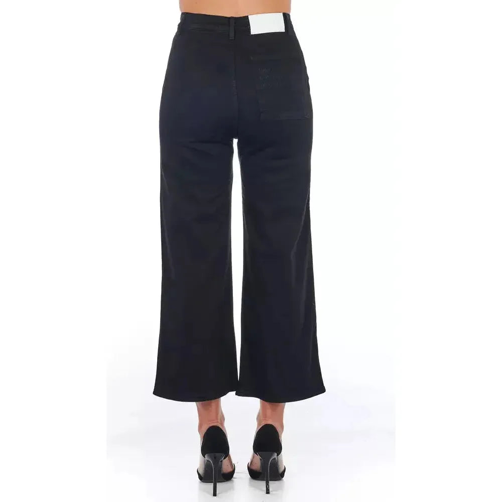 Frankie Morello Black Cotton Pant