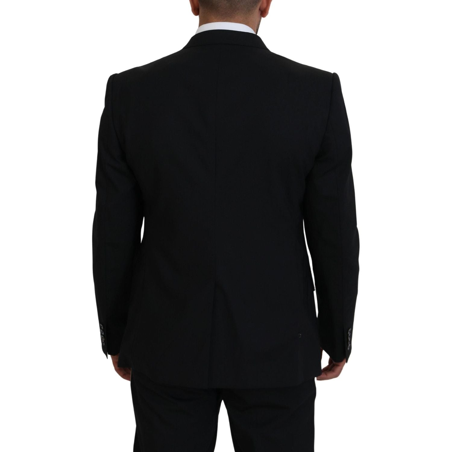 西西里风格黑色单排扣西装外套