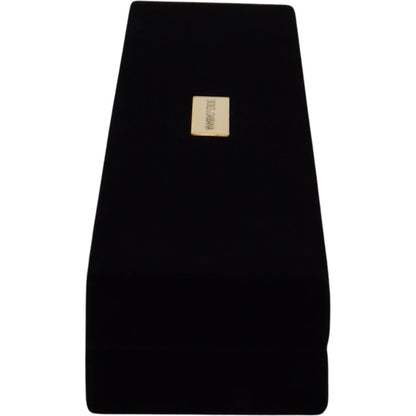 Dolce & Gabbana Black Velvet Logo Plaque Storage Bracelet Jewelry Box FASHION ACCESSORIES