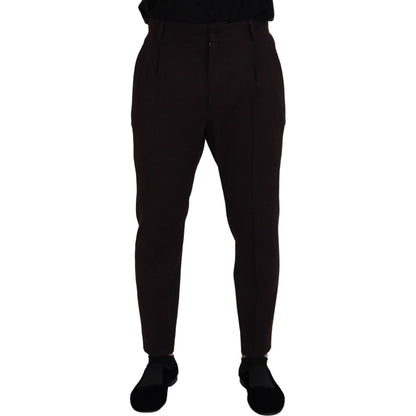 Dolce & Gabbana Brown Cotton Chino Men Pants