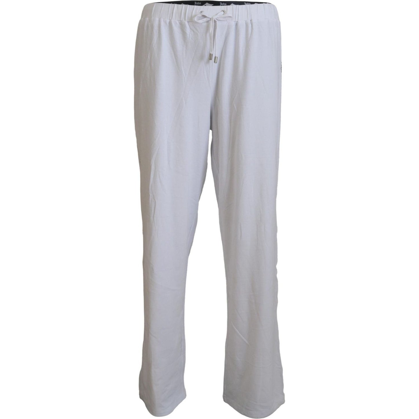 John Galliano White Cotton Logo Loose Men Pants PAN74145 - 46