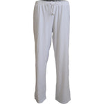 John Galliano White Cotton Logo Loose Men Pants PAN74145 - 46