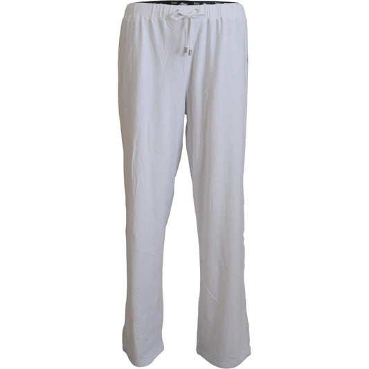 John Galliano White Cotton Logo Loose Men Pants PAN74145 - 46