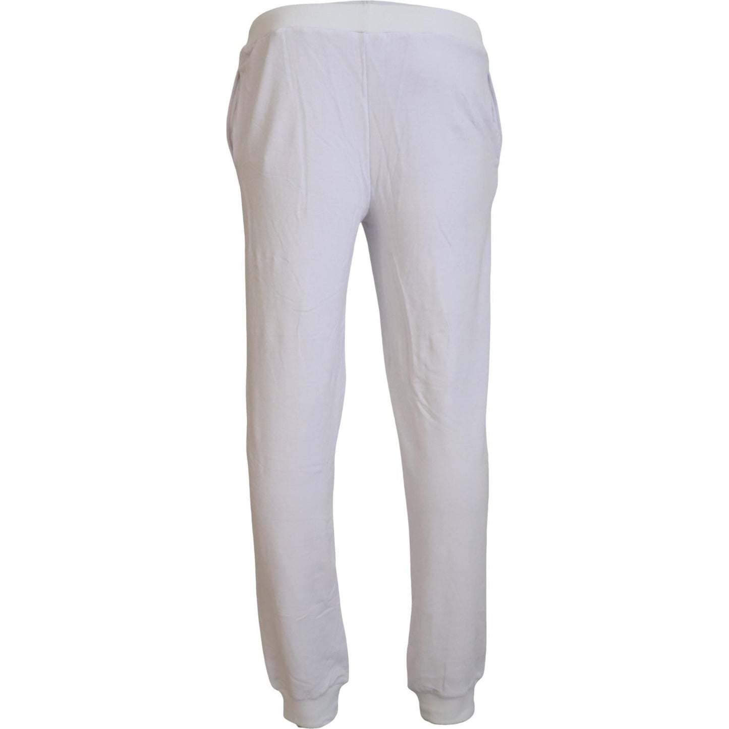 John Galliano White Cotton Logo Mens Jogger Pants PAN74149#2 - 46