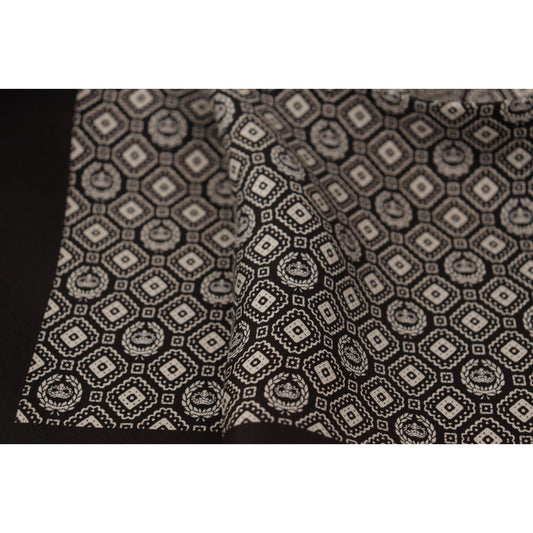 Dolce & Gabbana Elegant Black Silk Men's Scarf Wrap Dolce & Gabbana Dark Slate Gray