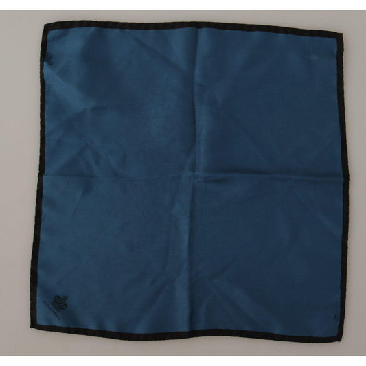 Dolce & Gabbana Elegant Silk Men's Square Scarf Dolce & Gabbana Dark Gray