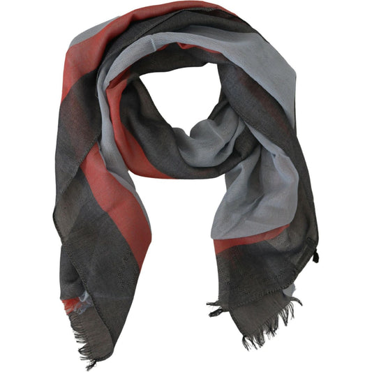 Costume National Multicolor Cotton Men's Luxury Scarf Costume National Dark Slate Gray